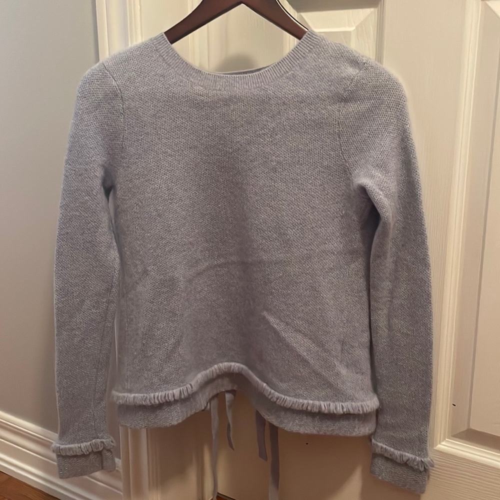 Cashmere open back sweater